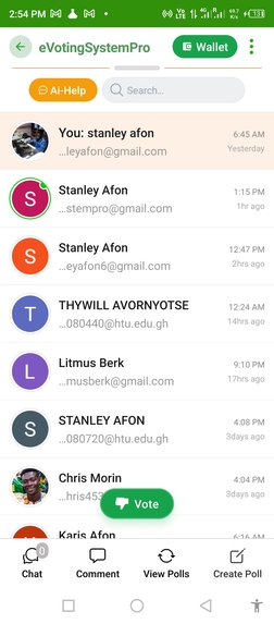 eVoting System Pro – screenshot 3