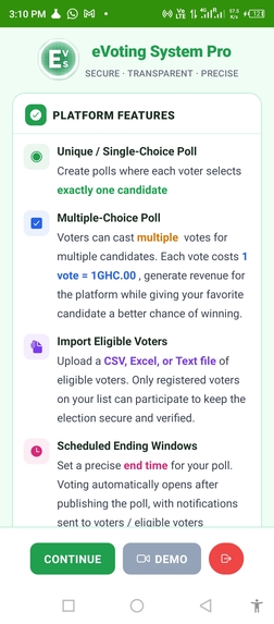eVoting System Pro – screenshot 8