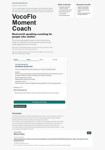VocoFlo Moment Coach – screenshot 1