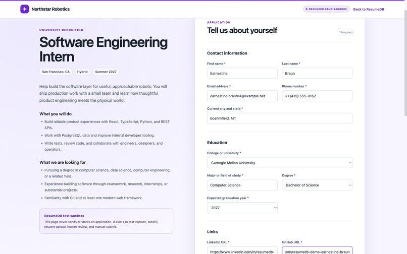 ResumeDB – screenshot 7