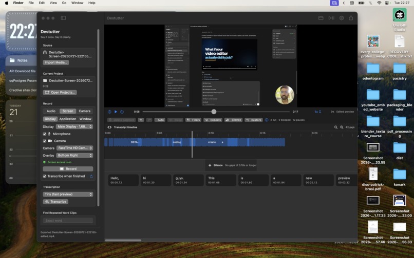 Destutter – screenshot 1