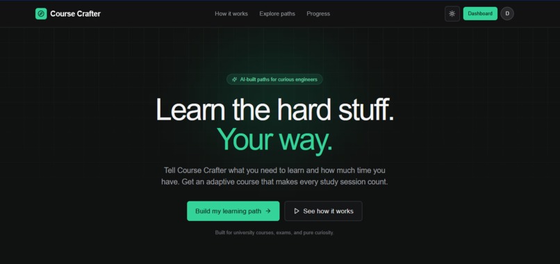 Course Crafter – screenshot 1