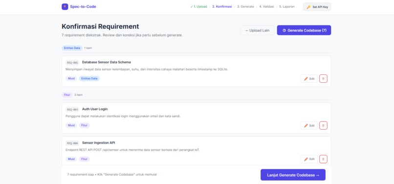 Spec-to-Code Intelligence Platform – screenshot 3