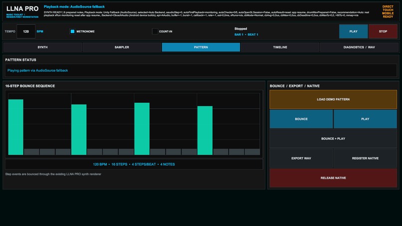 LLNA PRO – Low-Latency Mobile Audio Framework for Unity – screenshot 3