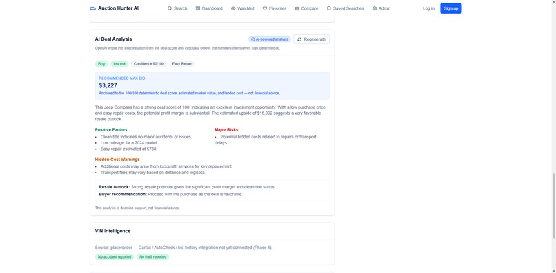 Auction Hunter AI – screenshot 4