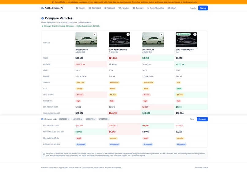 Auction Hunter AI – screenshot 5