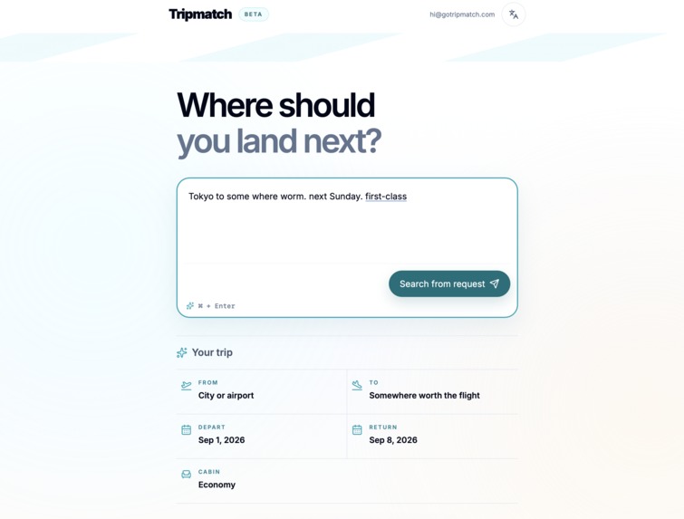Tripmatch – screenshot 3