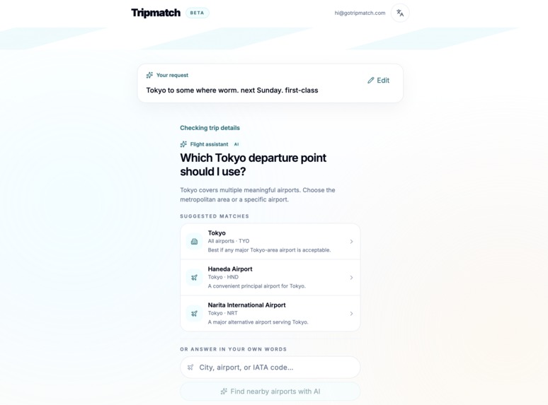 Tripmatch – screenshot 4