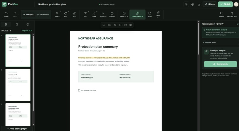 PactCue – screenshot 1