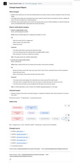 PR Impact Analysis – screenshot 1