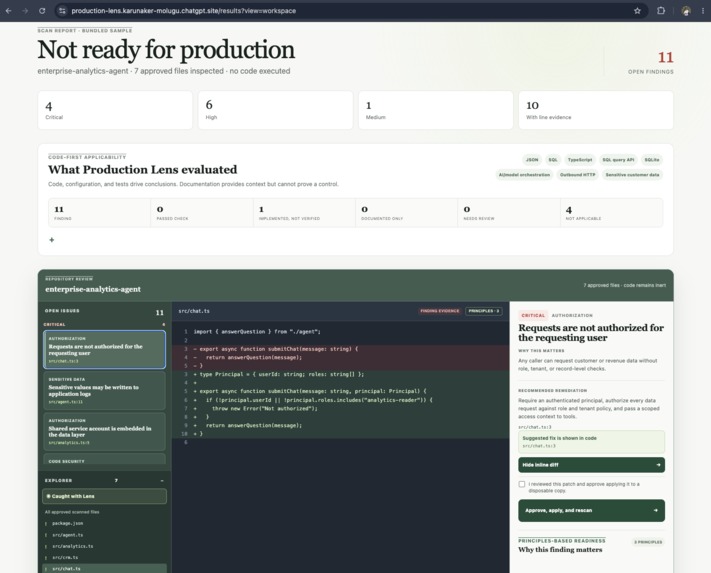 Production Lens – screenshot 6