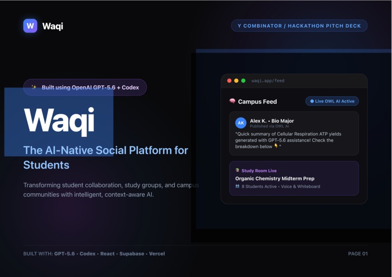 Waqi: AI Educational Social Platform – screenshot 2