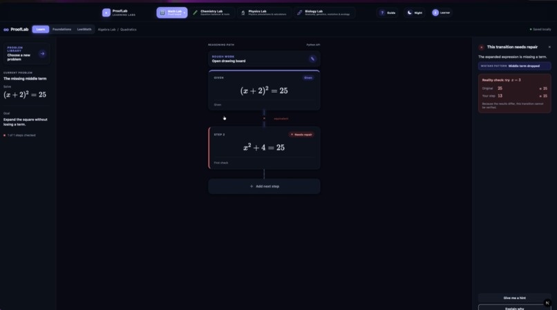 ProofLab – screenshot 2