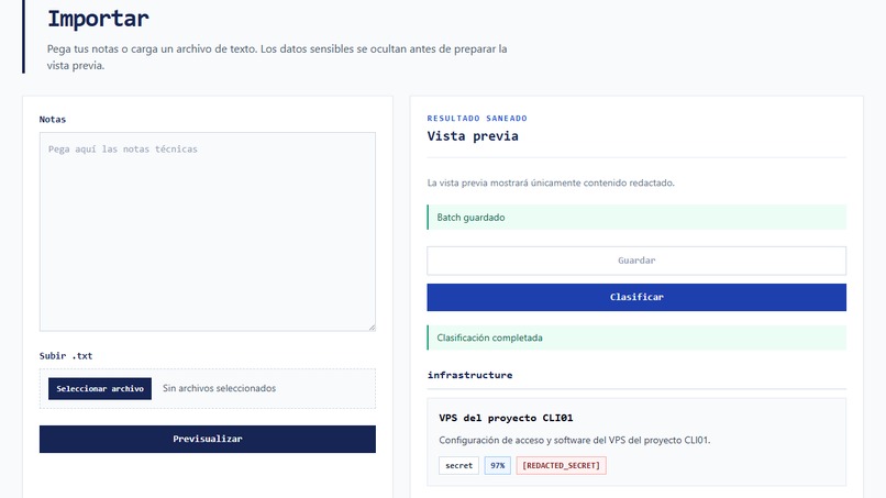 AIOrden: Secure Technical Notes Classifier – screenshot 1