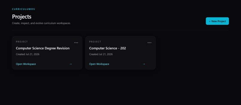 CurriculumOS – screenshot 2