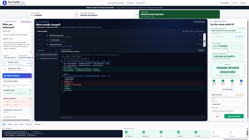 Nexa ProofGate – screenshot 3