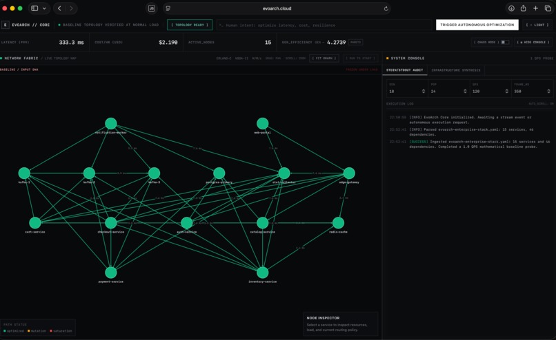 EvoArch: AI Architecture Optimizer – screenshot 1
