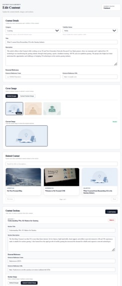 Personal CMS – screenshot 5