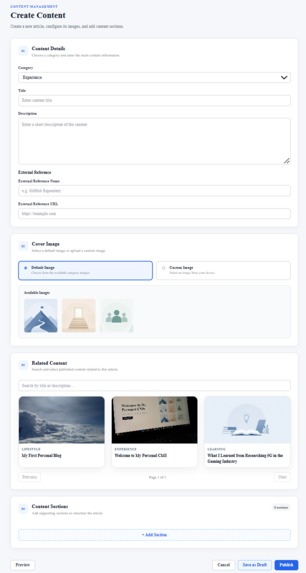 Personal CMS – screenshot 6
