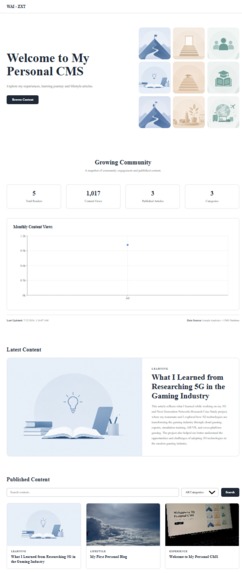 Personal CMS – screenshot 2