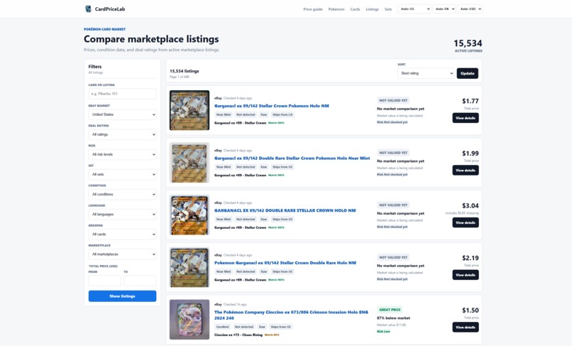 Cardpricelab – screenshot 4