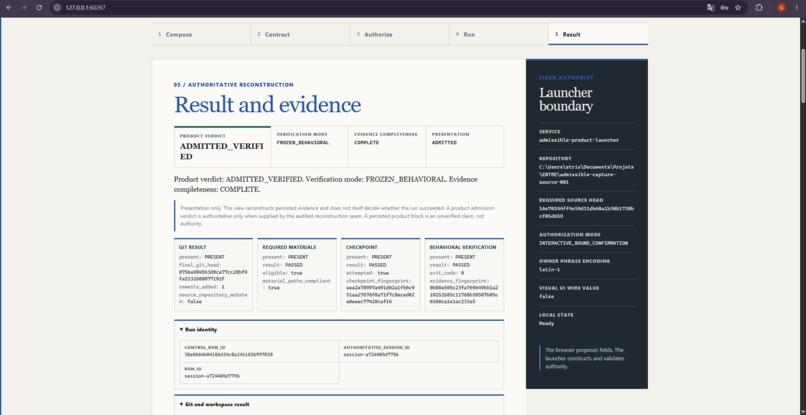 Admissible – screenshot 1