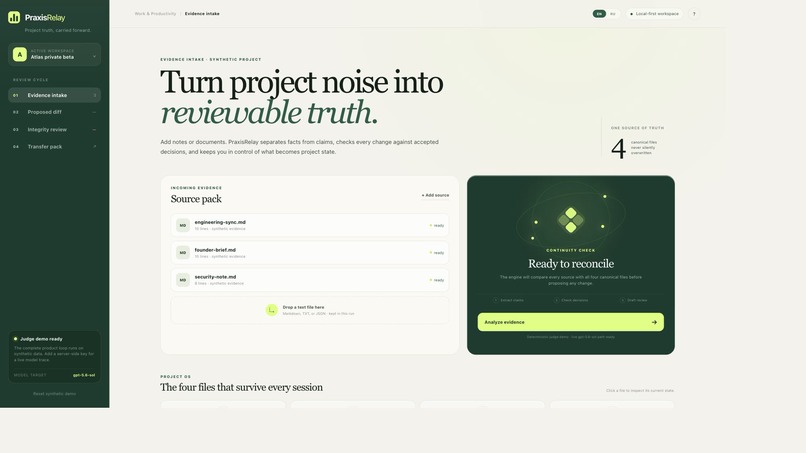 PraxisRelay – screenshot 1