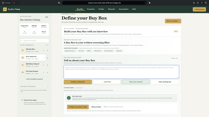 BuyBox Trace – screenshot 1