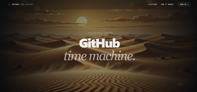 Github Time Machine – screenshot 2