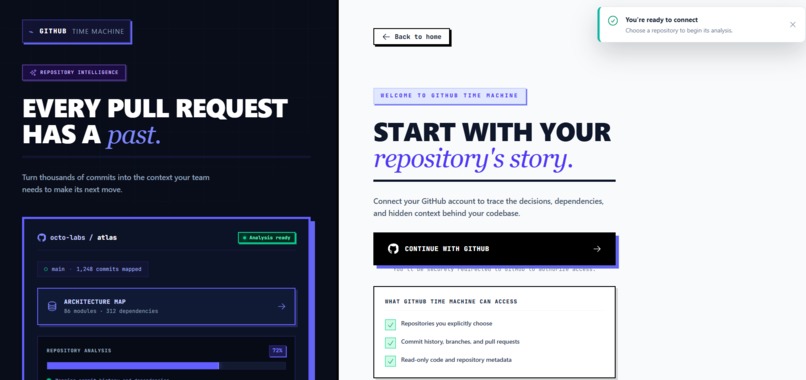 Github Time Machine – screenshot 3