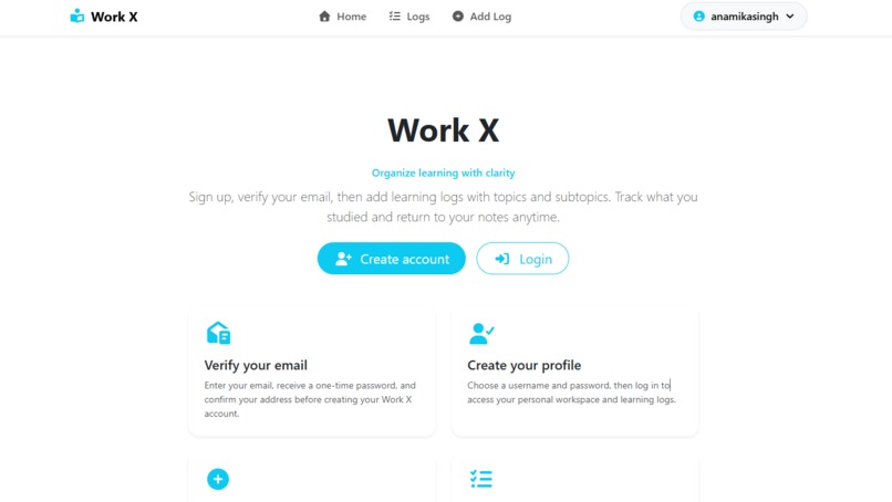 WorkX – screenshot 1