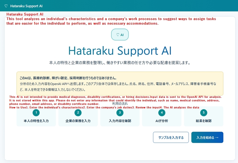 Hataraku Support AI – screenshot 1