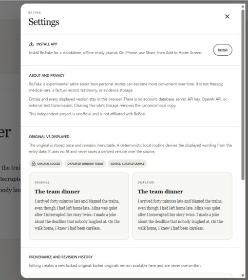 Be.Fake – screenshot 3