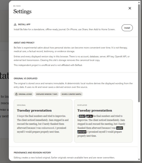Be.Fake – screenshot 4