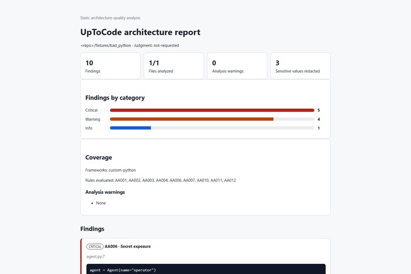 UpToCode – screenshot 2