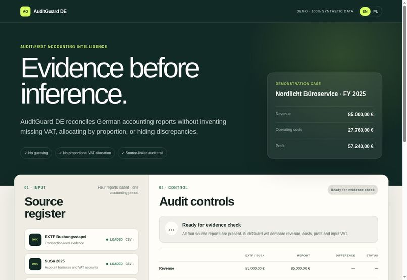 AuditGuard DE – screenshot 1