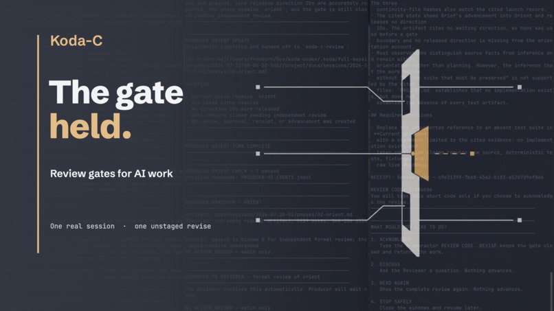  Koda-C: Review Gates for AI Work – screenshot 1