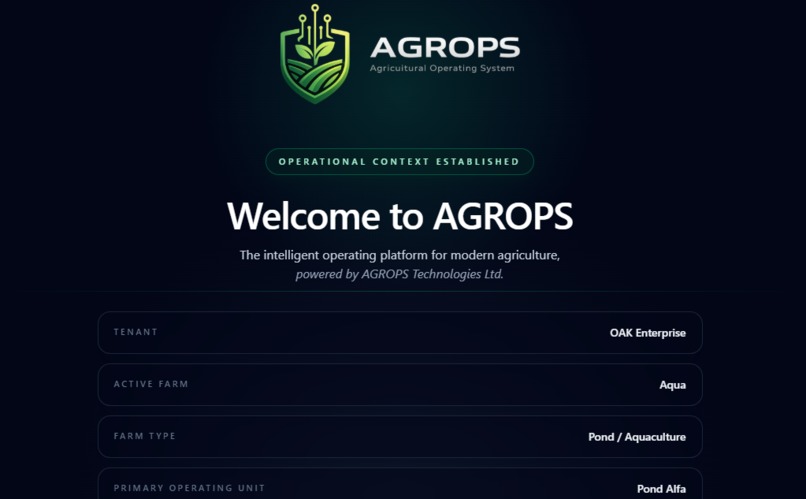 AGROPS – Operational Intelligence Platform – screenshot 5
