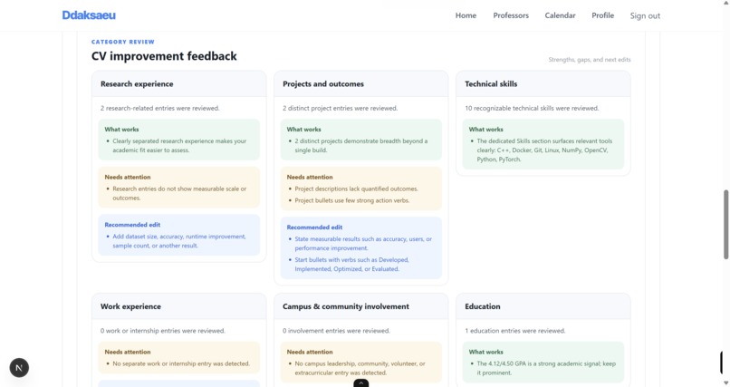 Graduate Outreach Assistant – screenshot 5