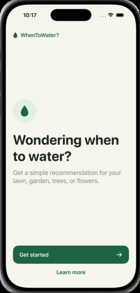 WhenToWater? – screenshot 1