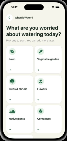 WhenToWater? – screenshot 2