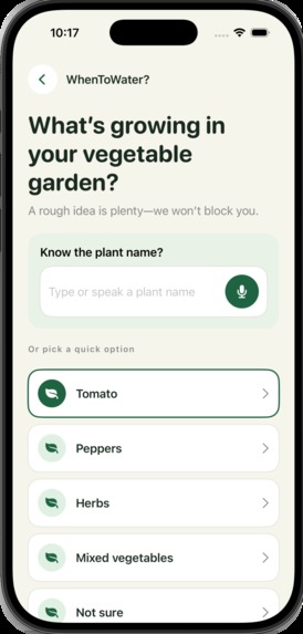 WhenToWater? – screenshot 3