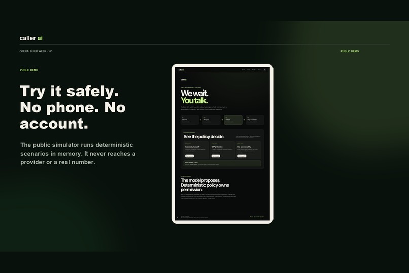 Caller AI — We wait. You talk. – screenshot 1
