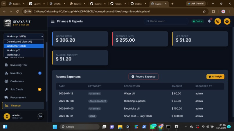 Siyaya AI — The Intelligent Workshop Operating System – screenshot 4
