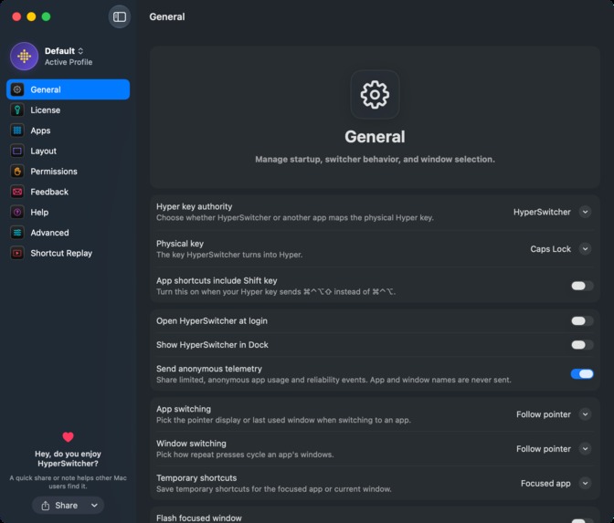 HyperSwitcher – screenshot 1