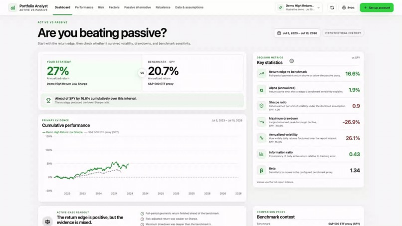 Personal Portfolio Analyst – screenshot 1