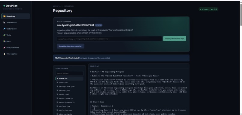 DevPilot – screenshot 1