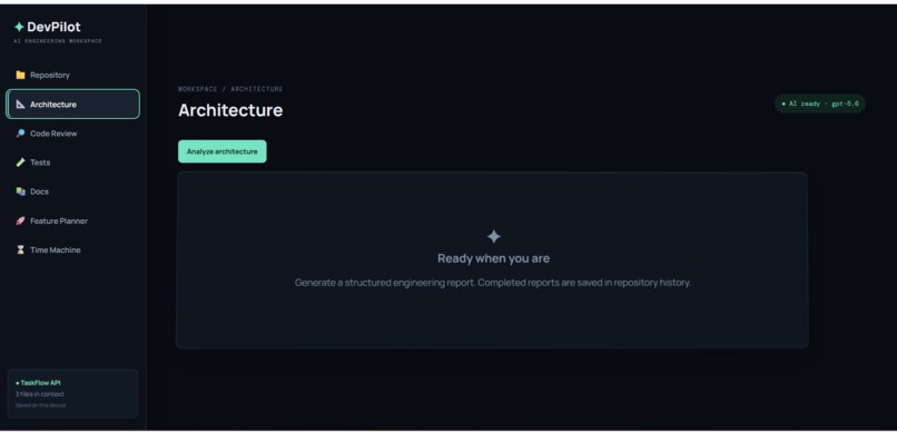 DevPilot – screenshot 2