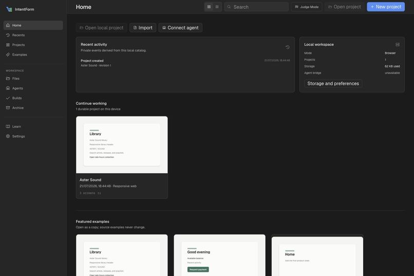 IntentForm – screenshot 3
