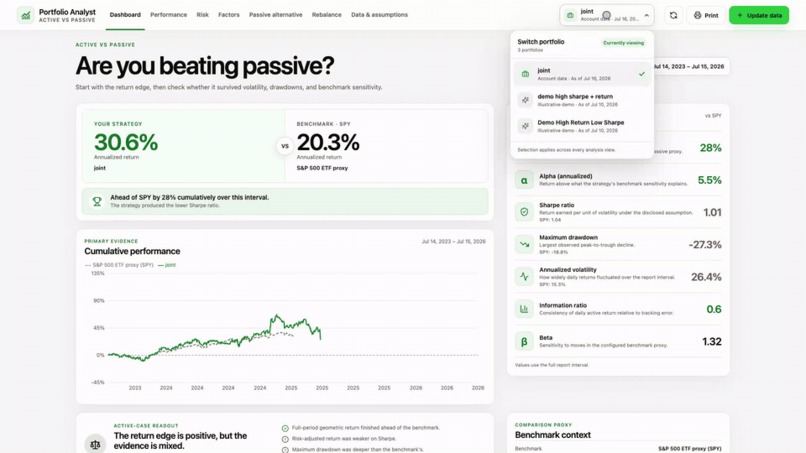 Personal Portfolio Analyst – screenshot 3